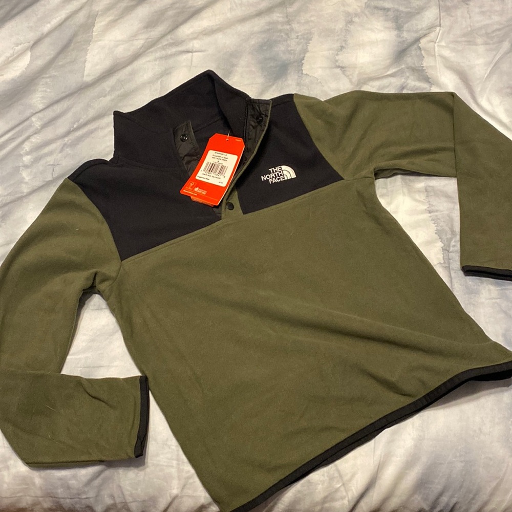 The North Face Taupe Green M Boys 10/12